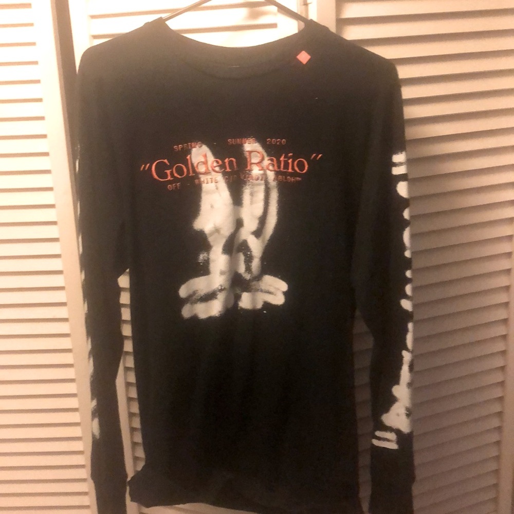 Black Off White “Golden Ratio” long sleeve shirt sz M